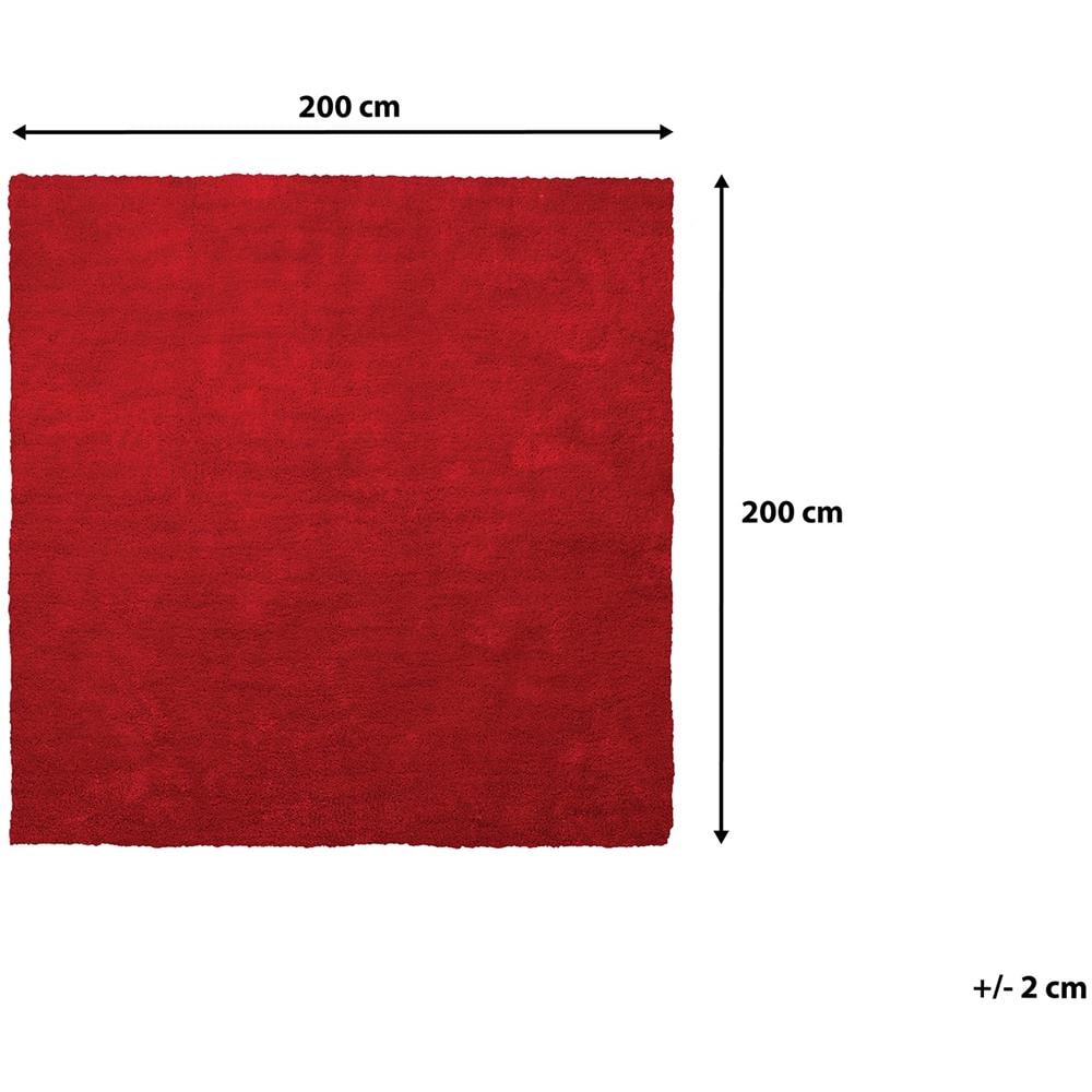 Tappeto Shaggy Rosso 200 X 200 Cm Demre - Foto 2