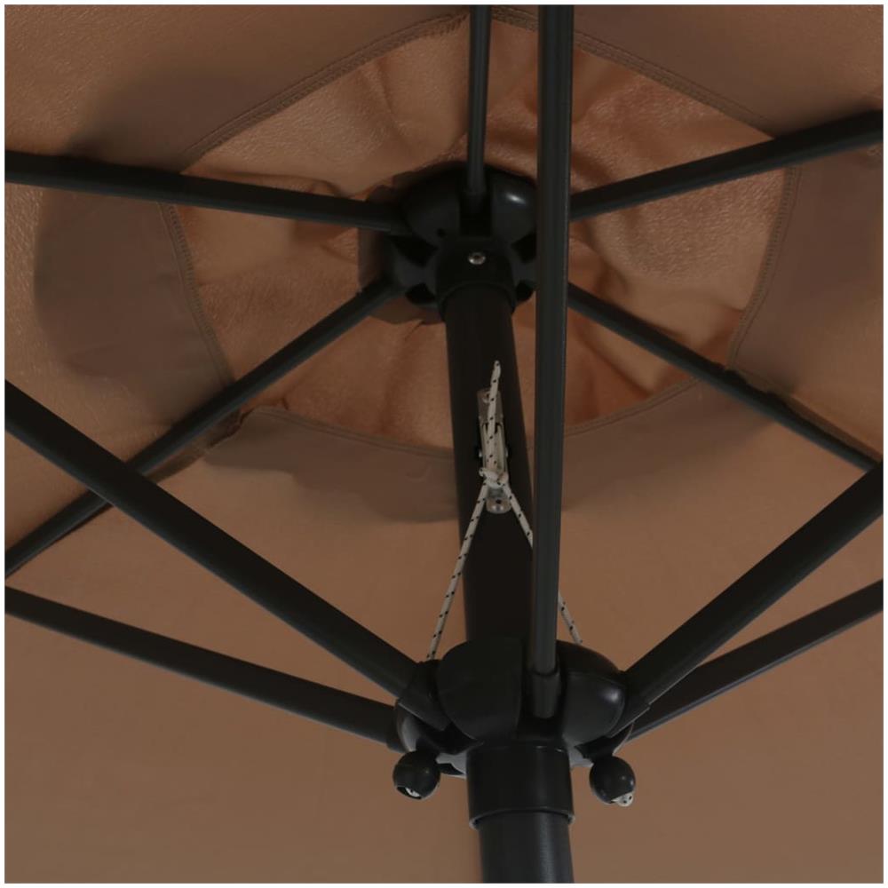 Ombrellone Grigio Talpa 200x211 Cm In Alluminio - Foto 2