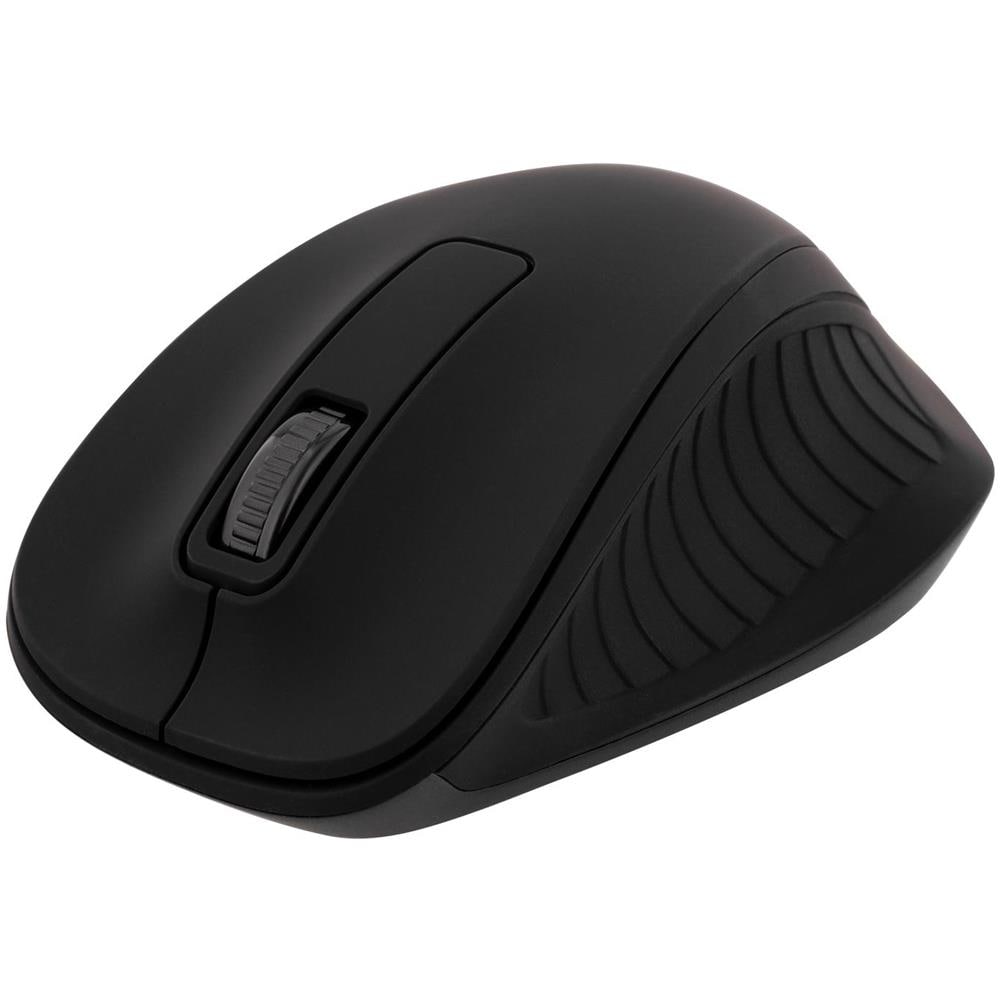 Mouse Ottico Wireless 2,4 Ghz, 3 Pulsanti Con Scorrimento, Nero - Foto 1