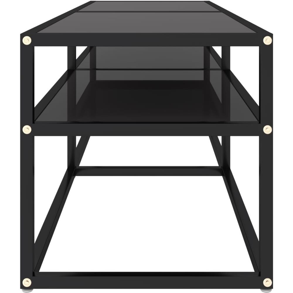 Mobile Porta TV Nero 140x40x40,5 cm in Vetro Temperato - Foto 2