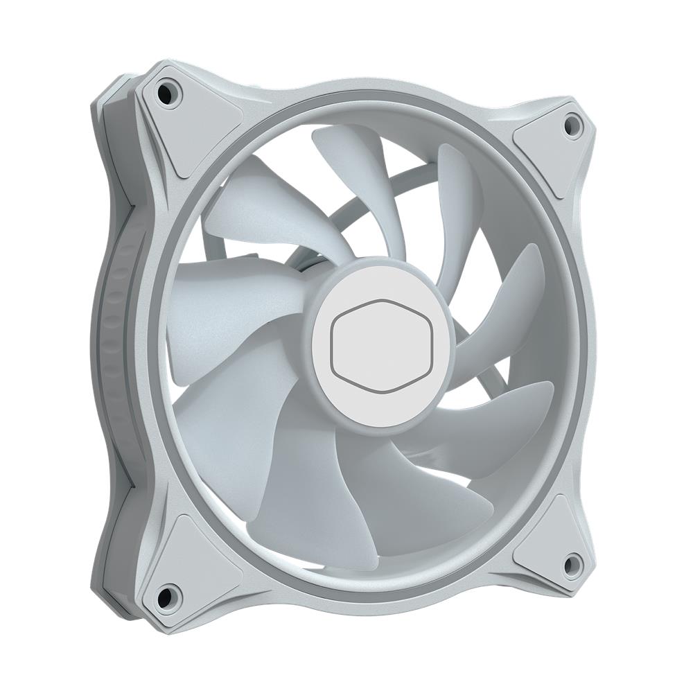 Ventole Case MasterFan MF120 Halo 3in1 White Edition 12 cm Colore Bianco 3 pz - Foto 2