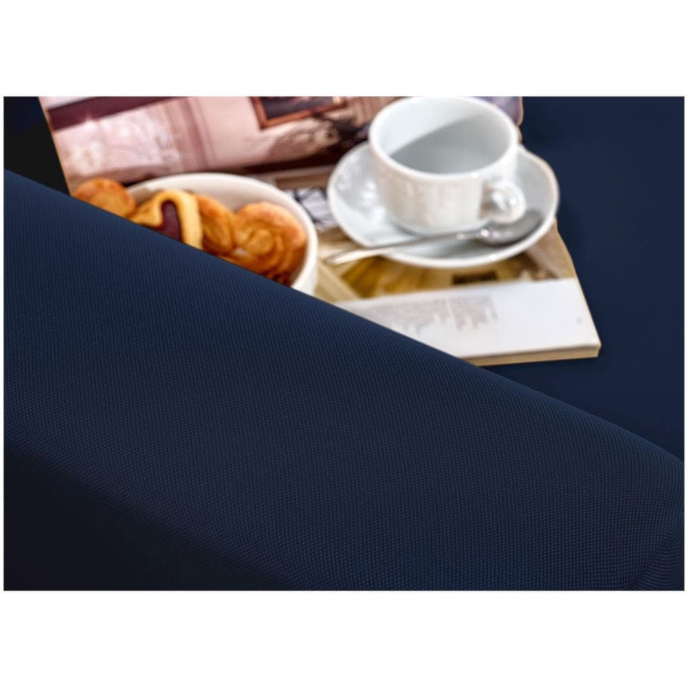 Copripoltrona Reclinabile Elasticizzato Antimacchia Magic Tinta Unita Blu Poltrona Relax Idrorepellente - Foto 2