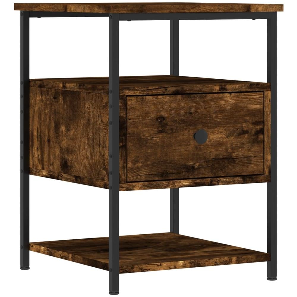 Comodini 2 Pz Rovere Fumo 40x42x56 Cm In Legno Multistrato - Foto 3