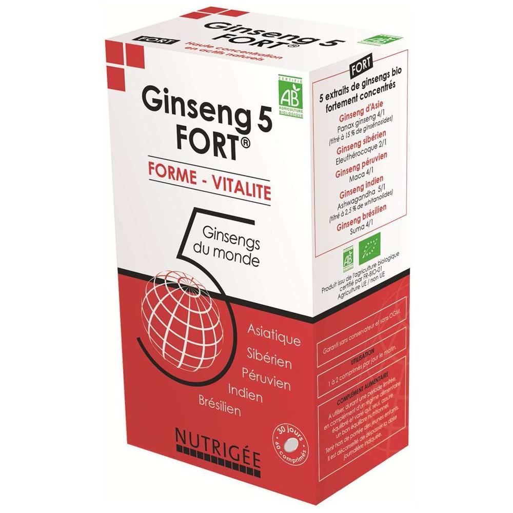 Ginseng 5 Forte 60 Compresse Nutrigue - Foto 1