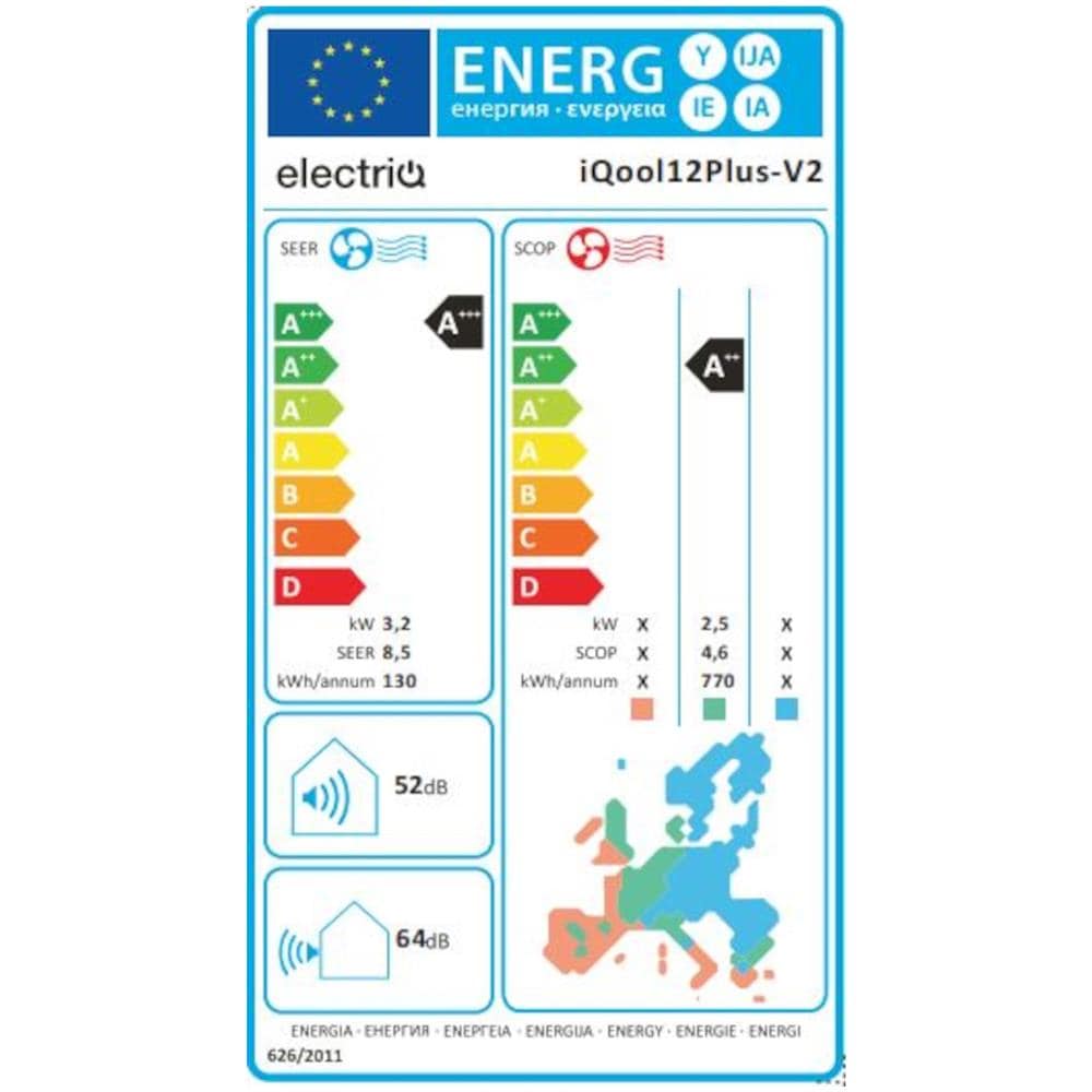 Condizionatore Fisso Dualsplit KITARYAL9+12 Aryal S1 E Potenza 9000+12000 BTU /H Classe A++ /A+ Inverter e Wi-Fi - Foto 2