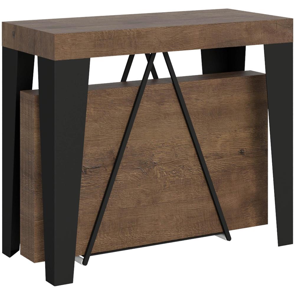 Consolle allungabile 90x40/300 cm Algo noce telaio antracite - Foto 1