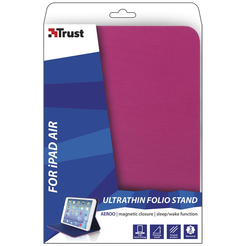 Aeroo Custodia Folio ultrasottile con supporto per iPad Air - rosa - Foto 2
