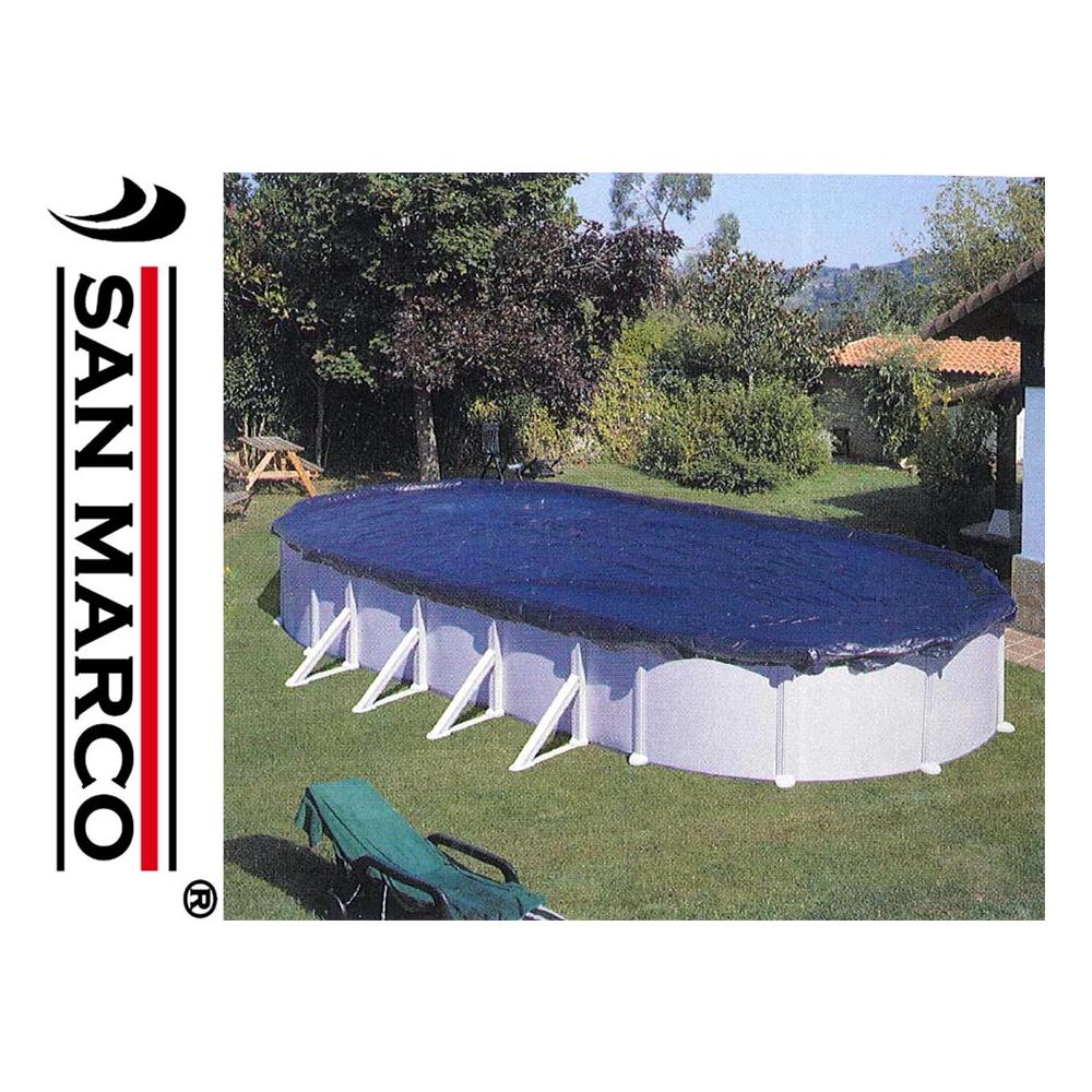 Copertura Invernale Piscina Ovale / Otto, Polietilene, 100g / M 930x560 Cm - Foto 5
