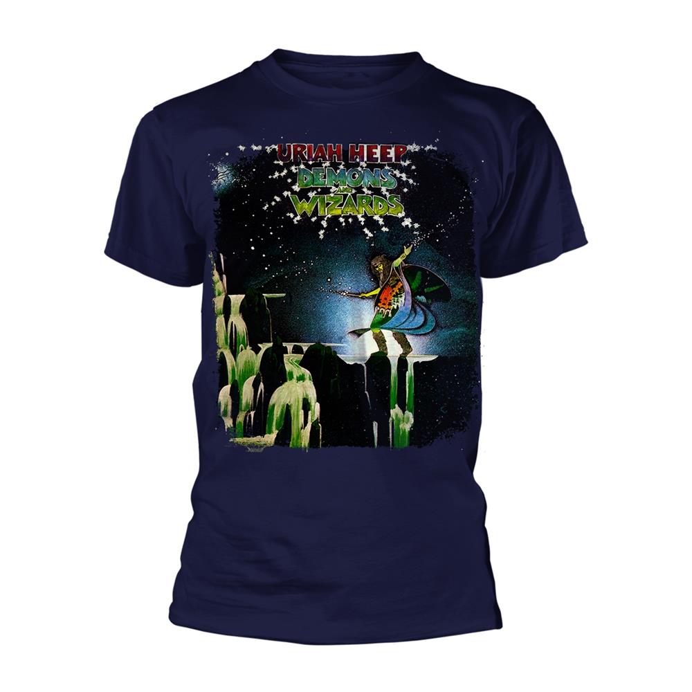 Uriah Heep - Demons And Wizards (Navy) (T-Shirt Unisex Tg. M) - Disponibile dal 10/09/2018 - Foto 1
