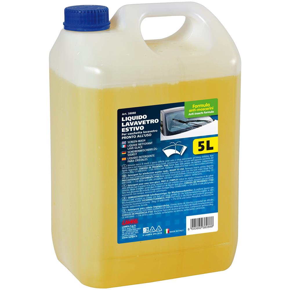 38088 Liquido Lavavetro Estivo Pronto All? uso 5000 Ml - Foto 1