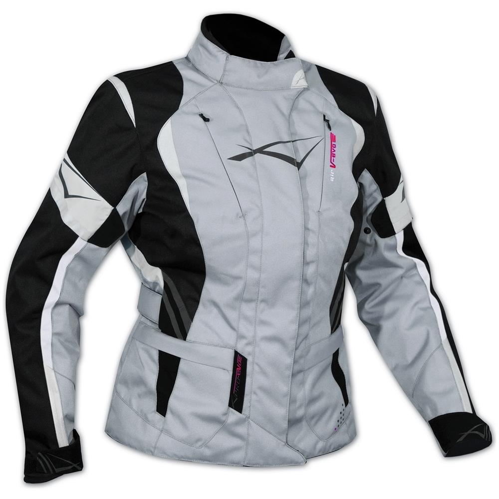 Lady Giacca Moto Donna Impermeabile Termica Sfoderabile Protezioni Ce Grigio Xxl - Foto 1