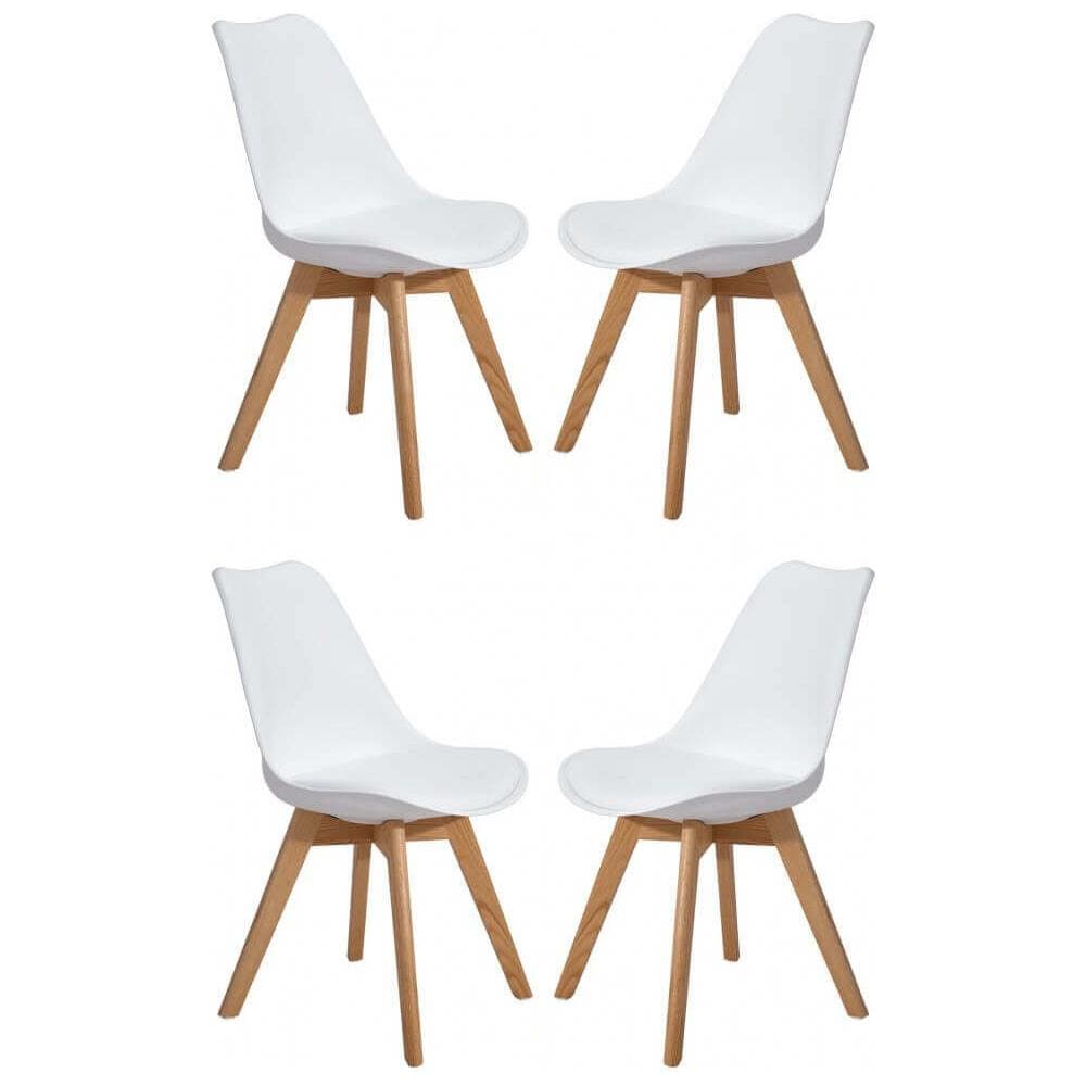 Margot - Sedia Nordica Imbottita Set Da 4 - Foto 1