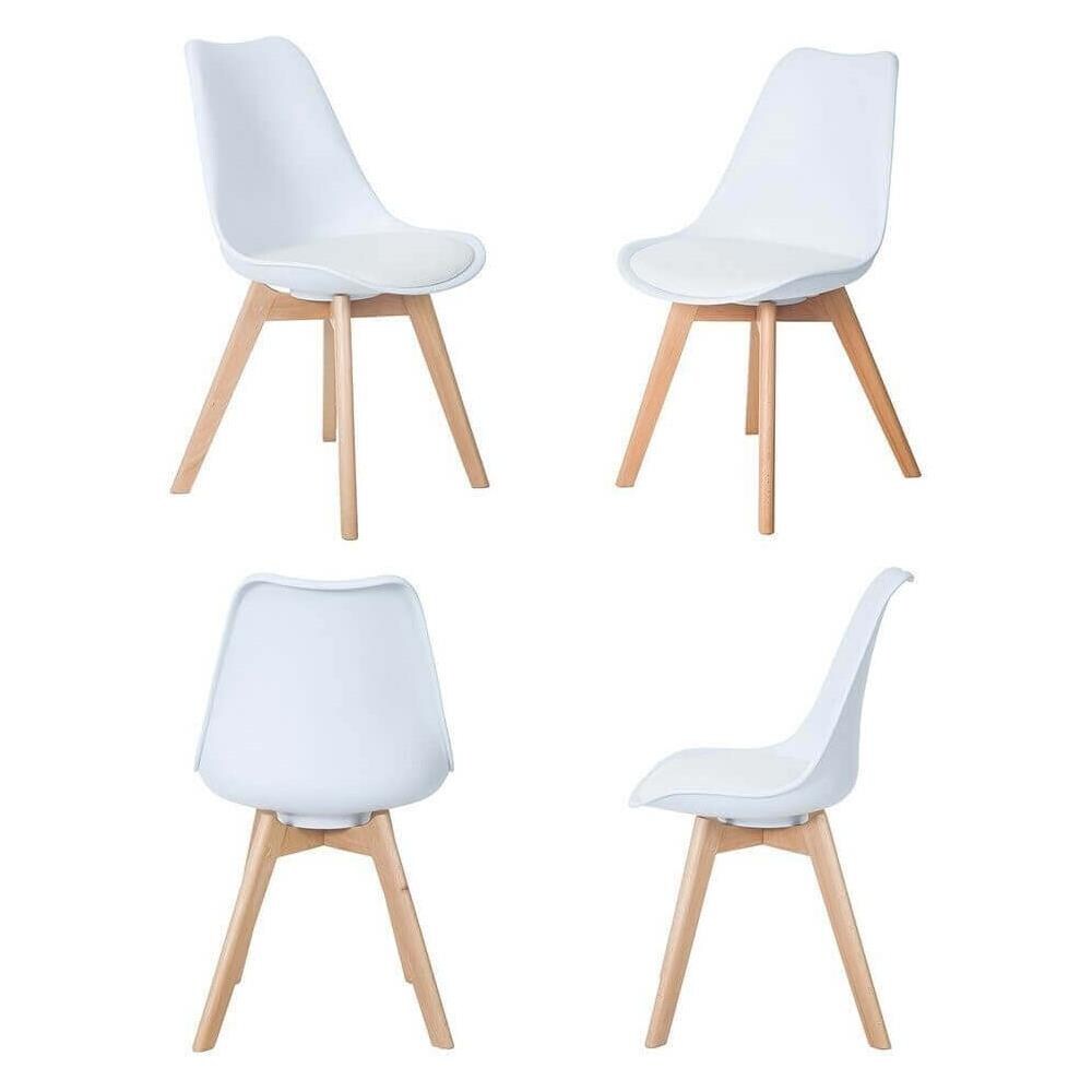 Margot - Sedia Nordica Imbottita Set Da 4 - Foto 4