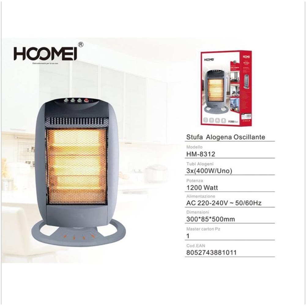 Stufa Alogena 1200w Hm-8312 - Foto 2