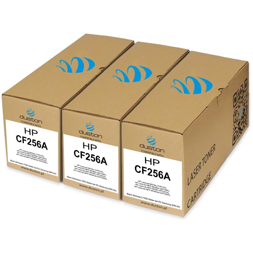 TONER - 3x Cf256a, 56a Negro Compatible Con Hp Laserjet M433 M436 - Foto 1
