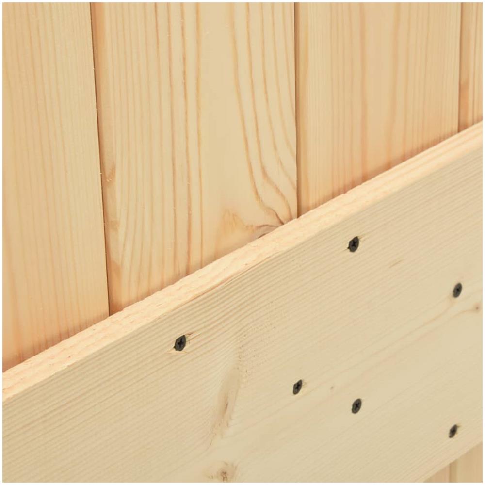 Porta Scorrevole Con Set Hardware 80x210 Cm In Legno Di Pino - Foto 3