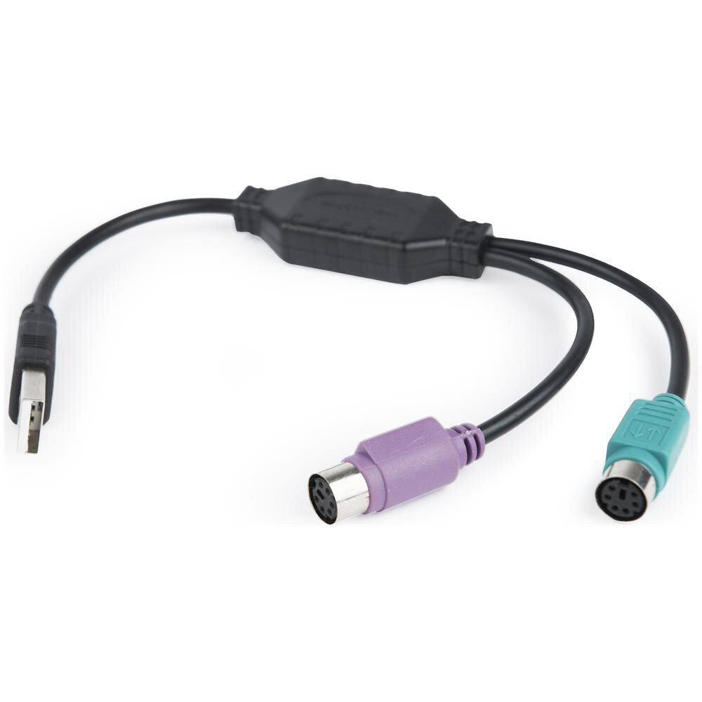 Adapter 2xPS2-> USB mouse + keyboard mDPM cavo di interfaccia e adattatore - Foto 3