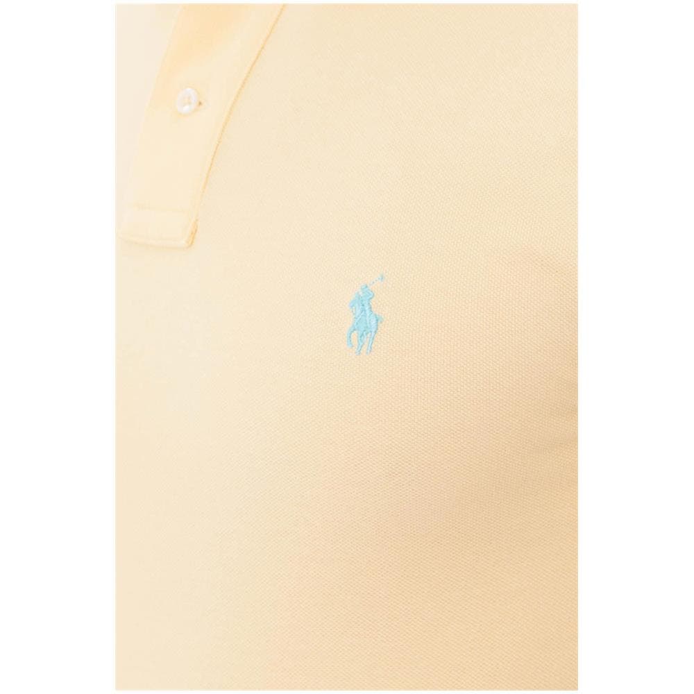 Polo Uomo Slim Fit In Piqué Di Cotone Giallo - Foto 4