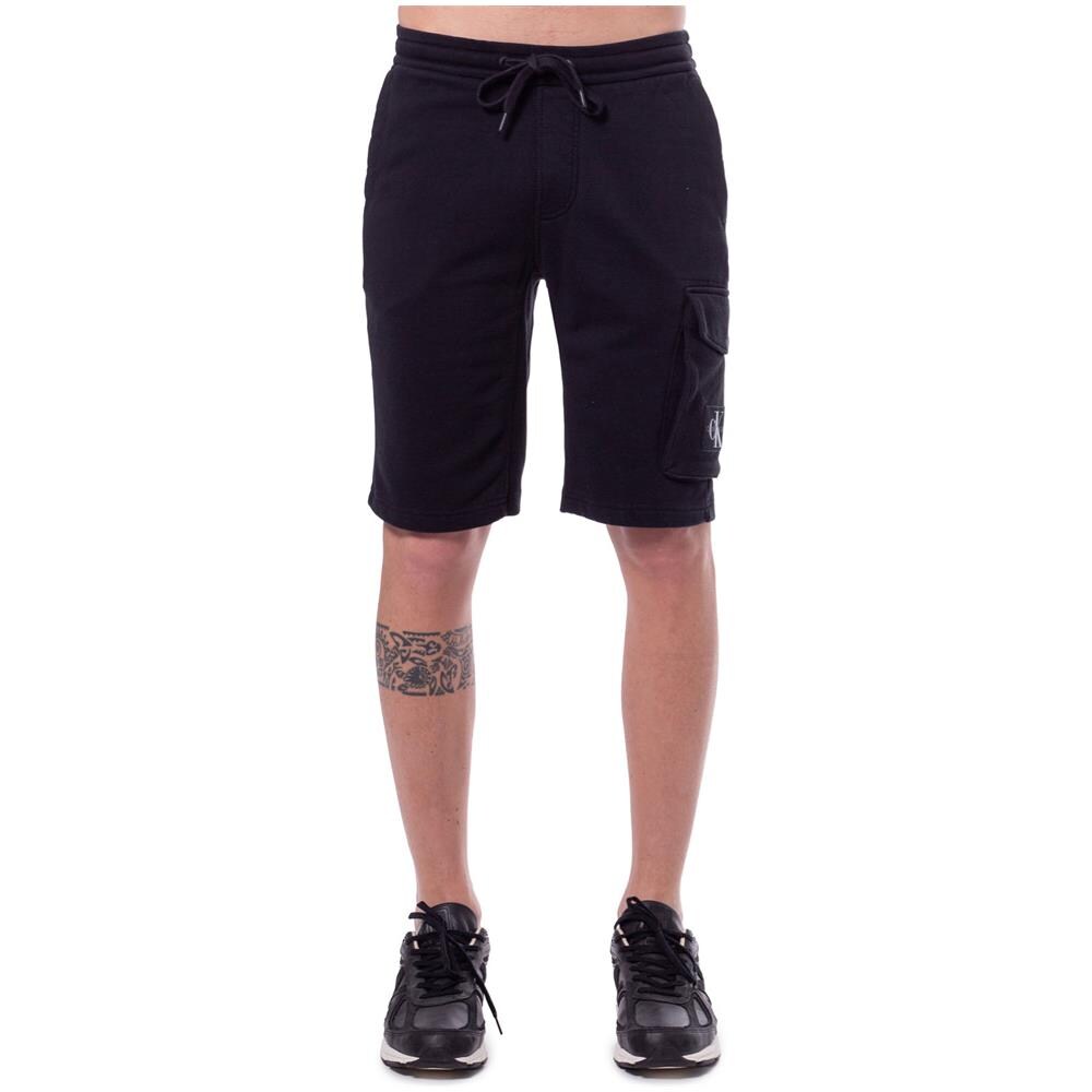 Bermuda Uomo In Felpa Con Patch Logo - Foto 1