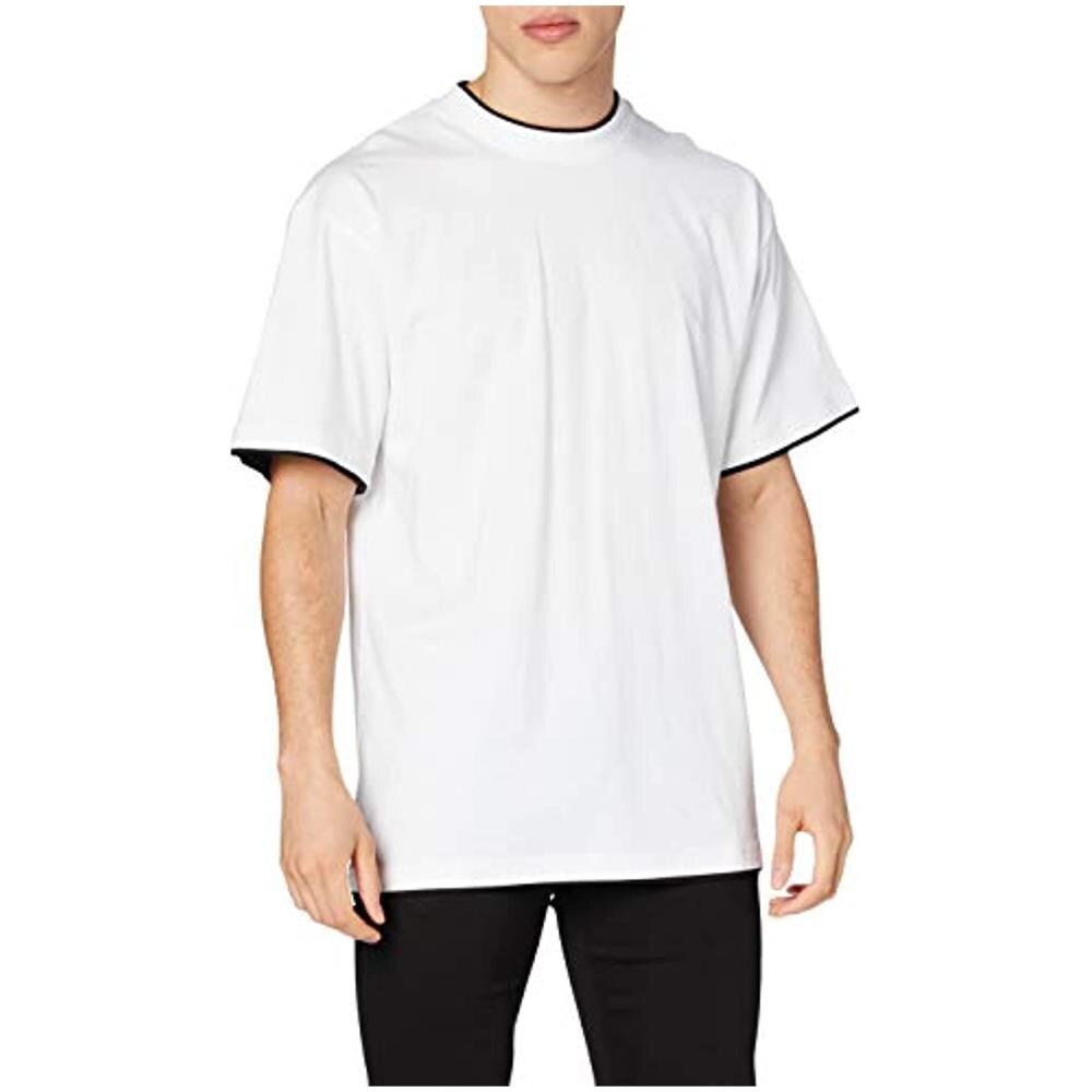 Bekleidung Contrast Tall Tee Maglia Uomo, Multicolore (wht / blk 224), 5x-large - Foto 1