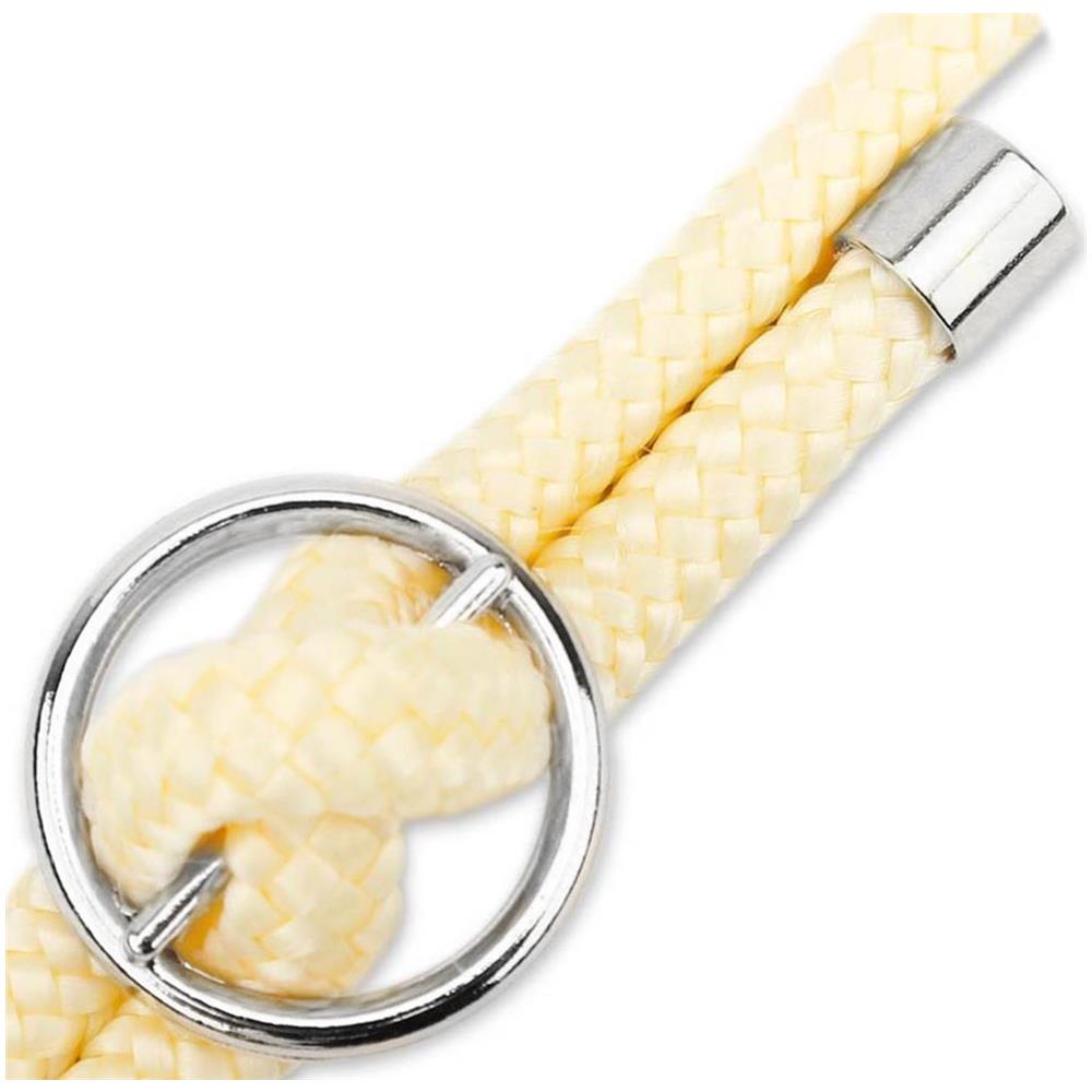 Catena Di Telefoni Cellulari Compatibile Con Honor 8 Pro In Crema Beige - Coperchio Protettivo In Silicone Con Anelli D'argento, Cinturino In Corda E Custodia Staccabile - Foto 8
