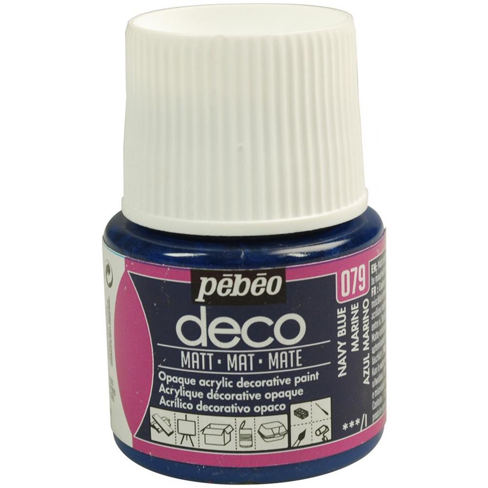 Pittura Acrilica Opaca - Blu Navy - 45 Ml - Foto 1