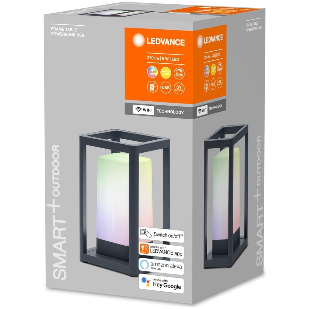 Lampada Da Tavolo Da Esterni Led 5w Rgbw Wi-fi 4058075564466 Smart+ Ledvance Grigio 203x120x120 Mm Pc - Foto 7