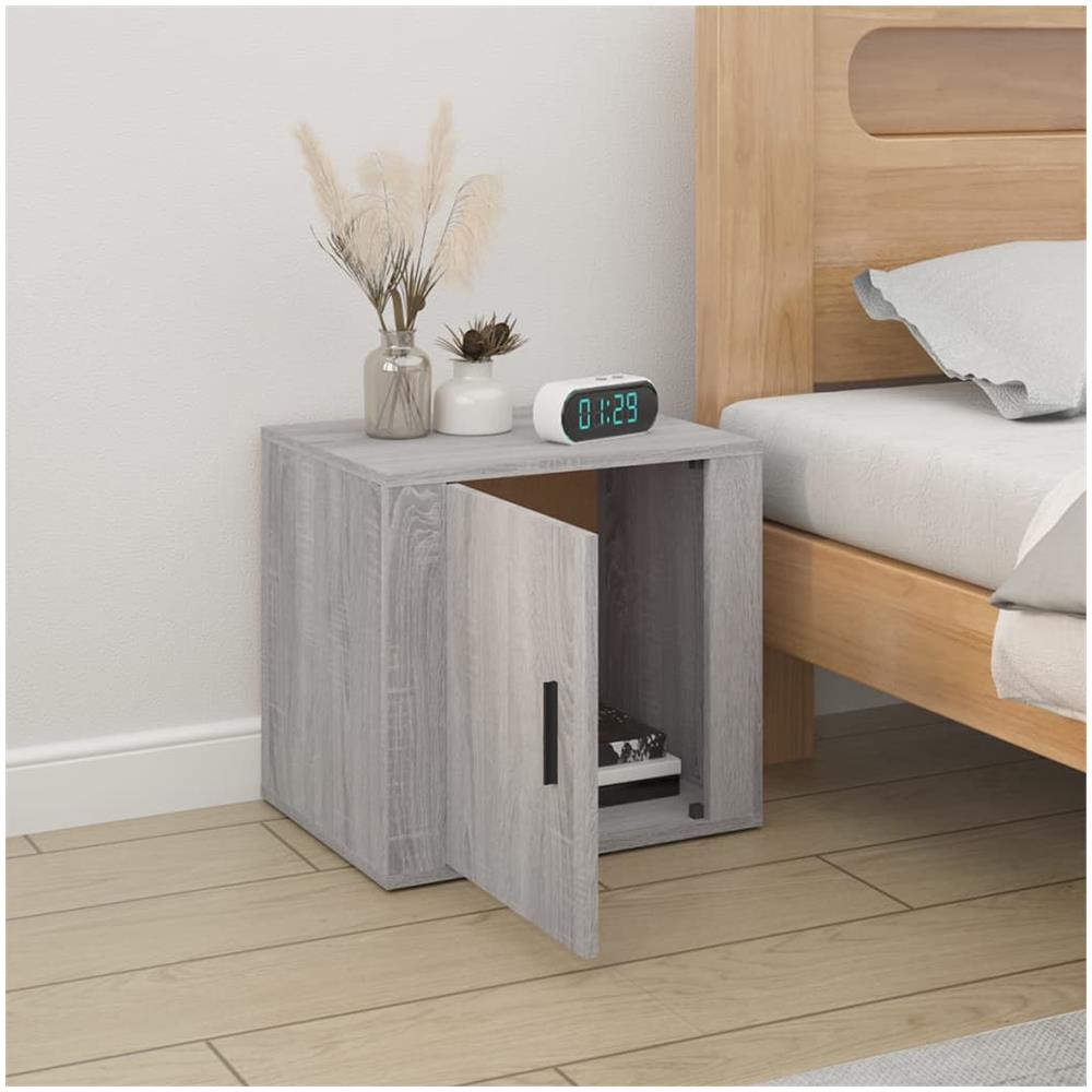 Comodino Grigio Sonoma 50x39x47 Cm - Foto 2