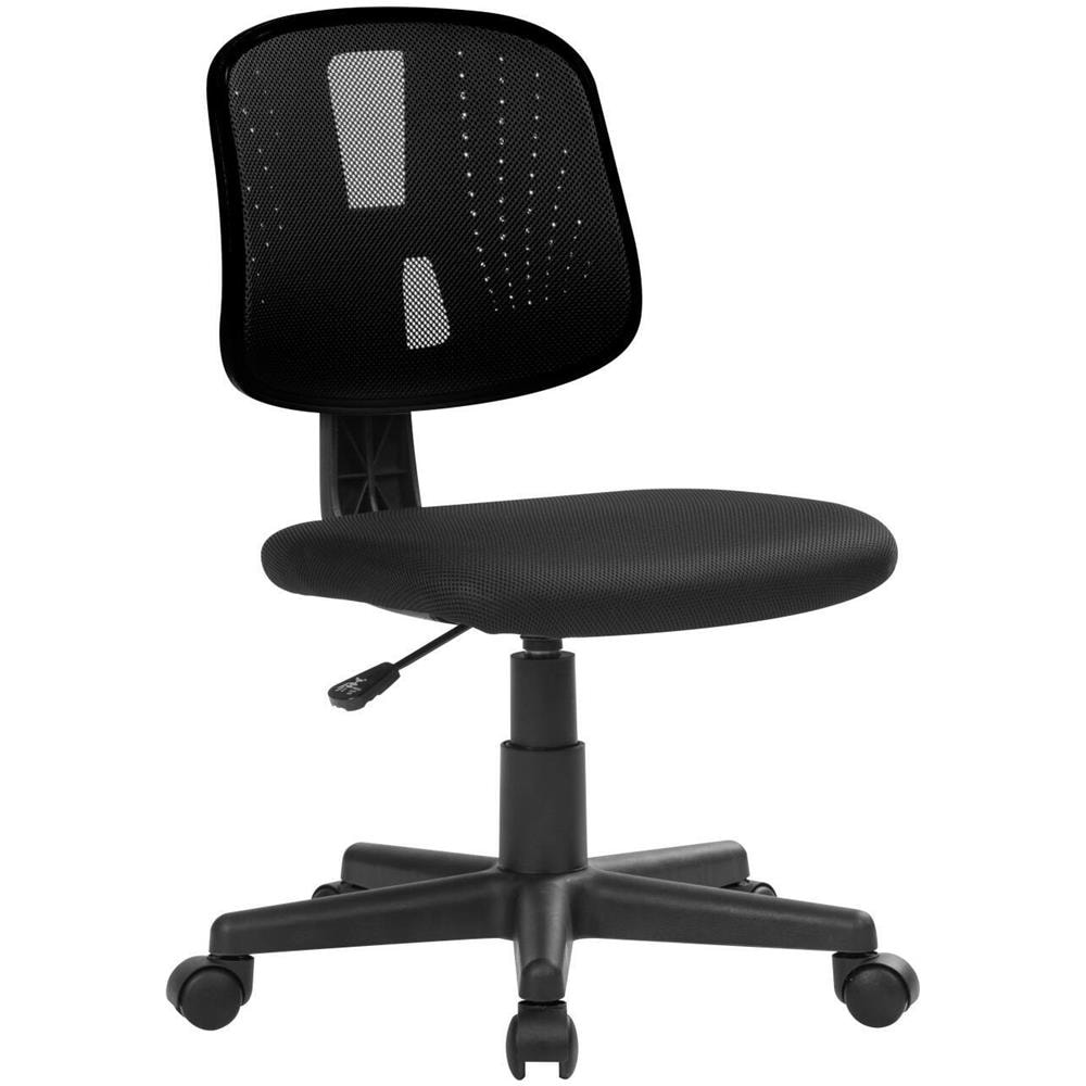 Sedia Da Ufficio Nowra, Sedia Operativa Da Ufficio, Seduta Ergonomica Da Ufficio, 49x43h81/93 Cm, Nero - Foto 1