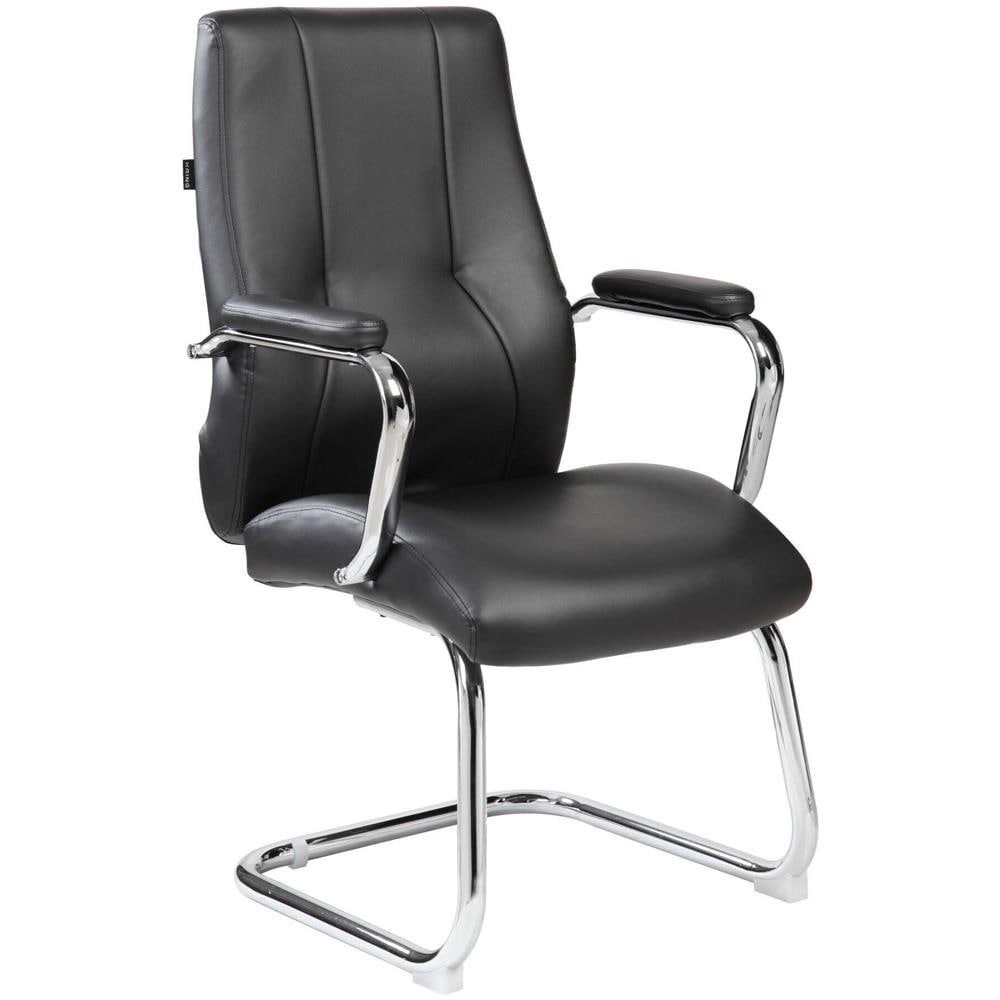 Sedia Da Ufficio Townsville, Seduta Sala Da Attesa Con Braccioli Per Ufficio, Seduta Ergonomica Da Attesa, 61x58h101 Cm, Nero - Foto 1