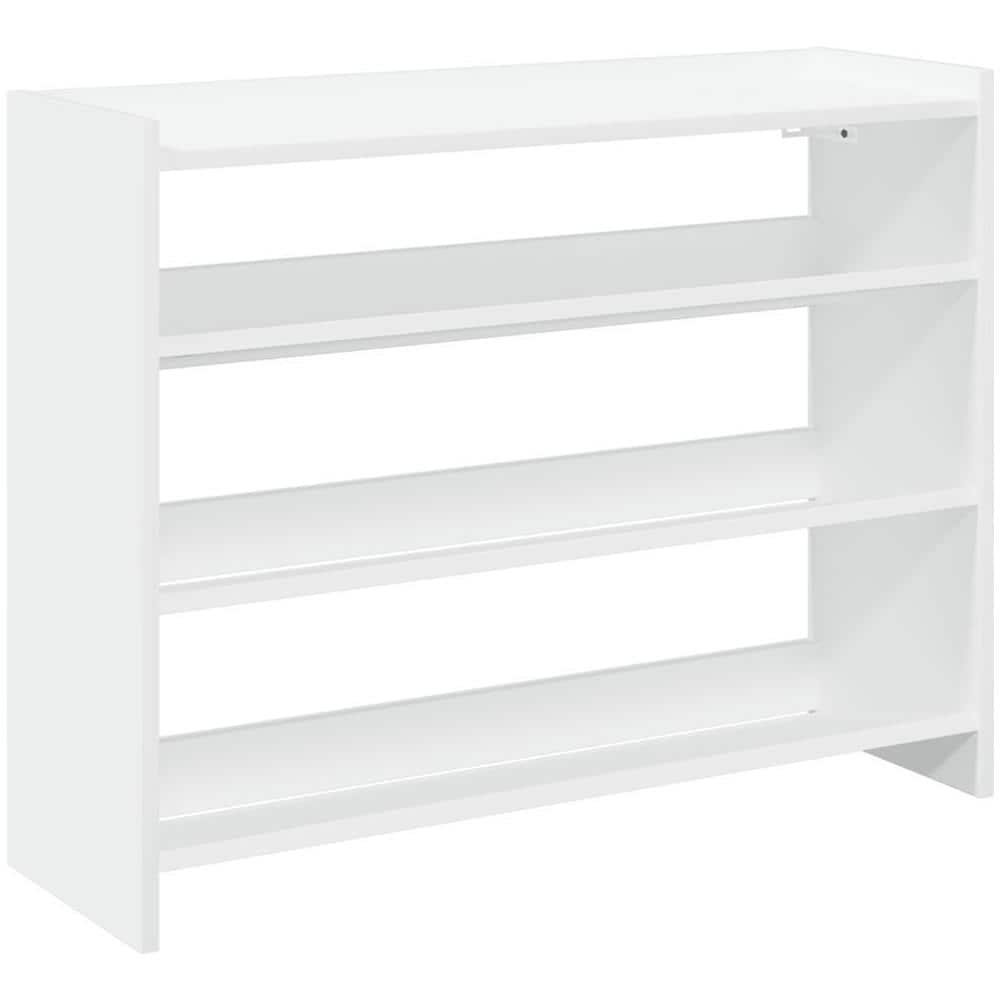Scarpiera Bianca 80x25x62 cm in Legno Multistrato - Foto 1