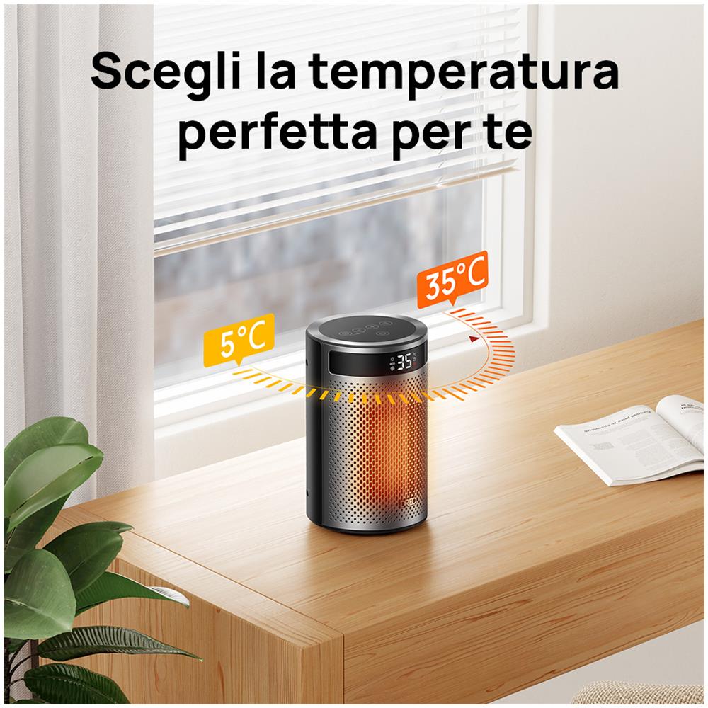 Termoventilatore Ceramico Atom 416, 1500W, Riscaldatore Ambiente Elettrico - Foto 7
