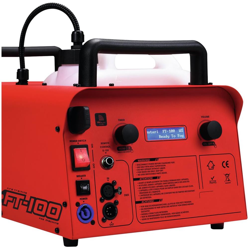Macchina Del Fumo Per Esercitazioni Antincendio 1500 W, Rossa Ft-100 - Foto 5