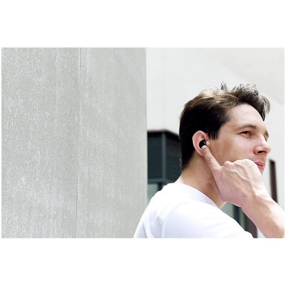 Buds Q Wireless Earbuds Auricolari Bluetooth Stereo Impermeabili con Custodia di Ricarico Bluetooth Nero - Foto 4