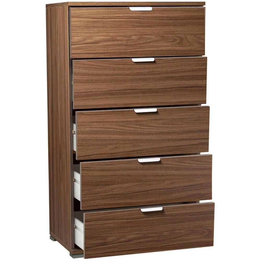 Cassettiera 5 Cassetti Tinta Noce - Foto 3