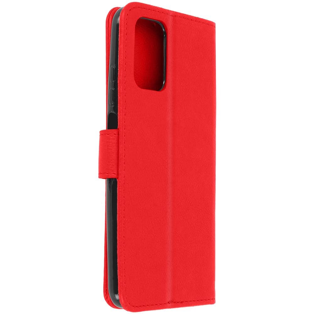 Custodia Xiaomi Redmi Note 10 / 10s Protezione Portacarte Supporto Rossa - Foto 2