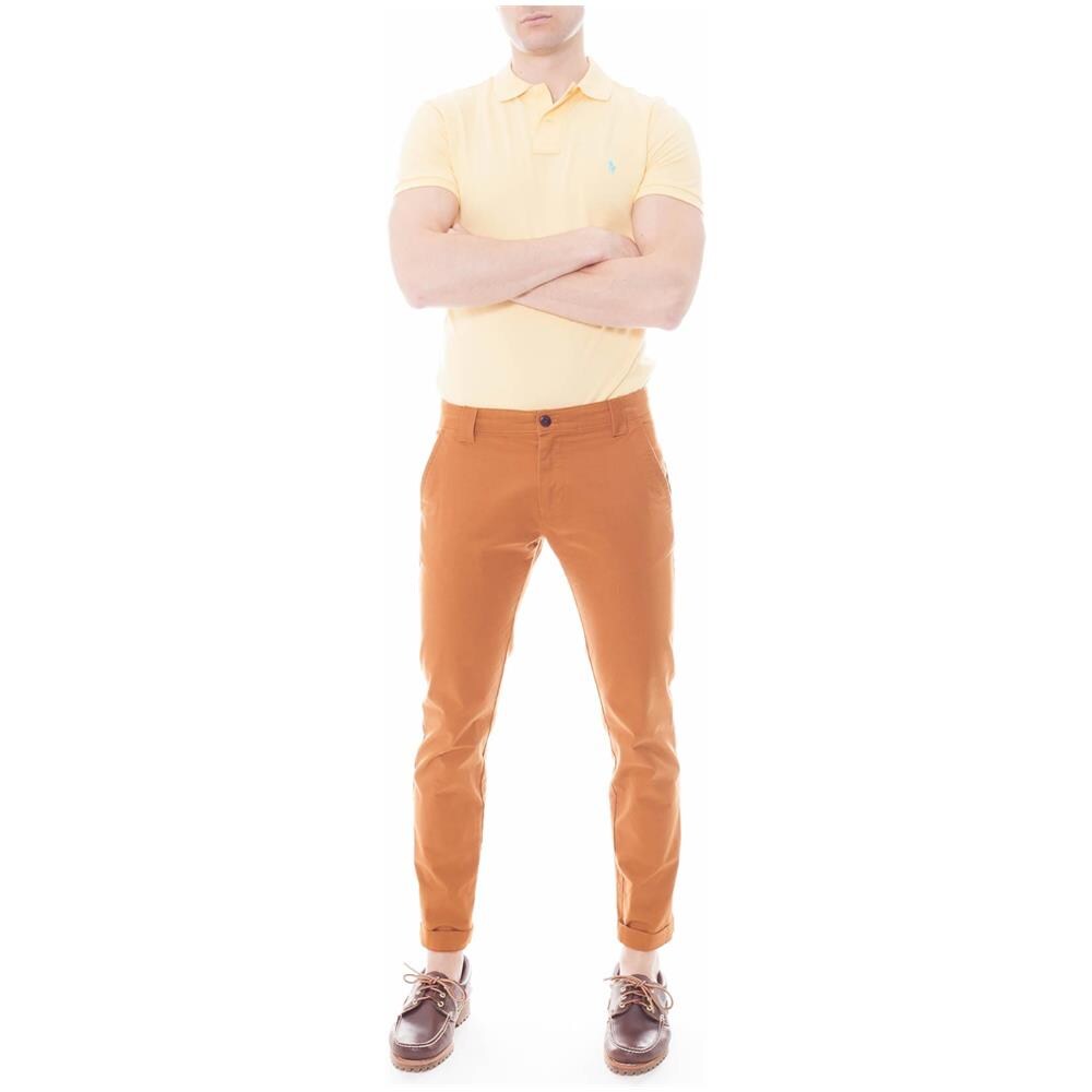 Polo Uomo Slim Fit In Piqué Di Cotone Giallo - Foto 2