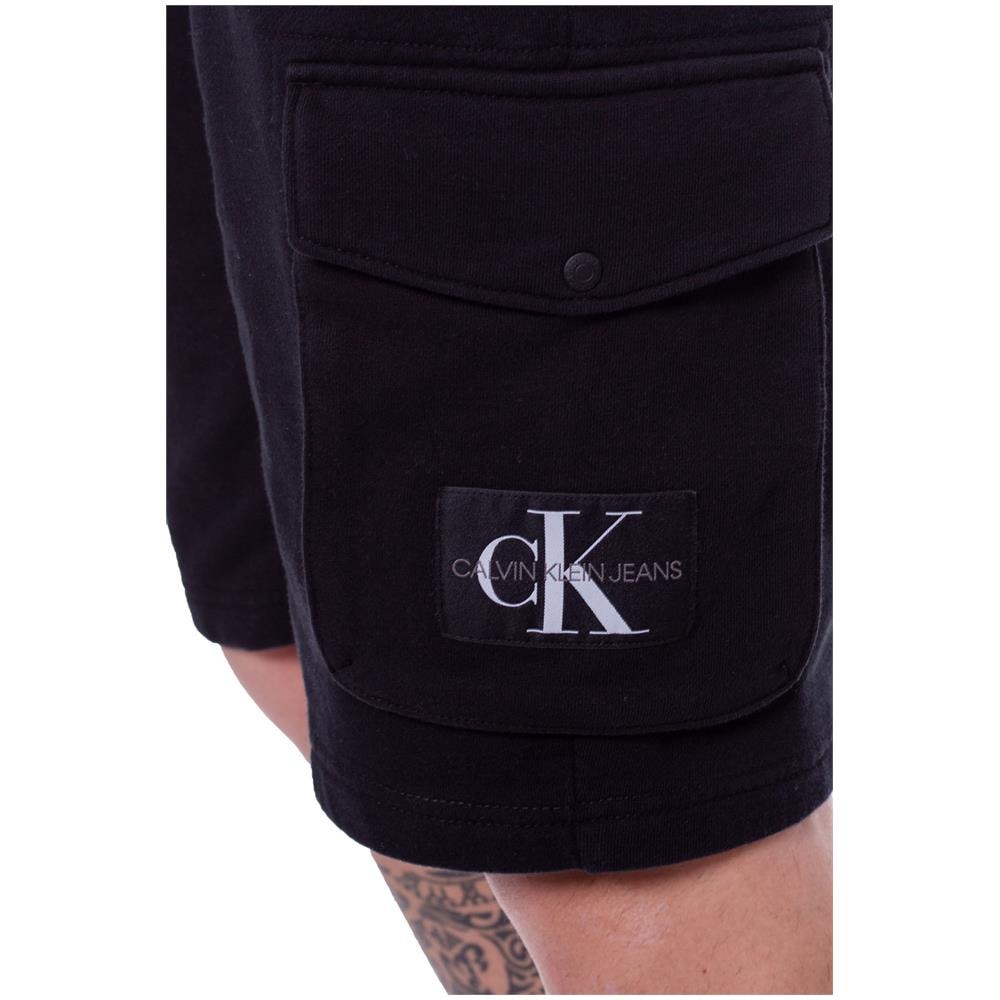 Bermuda Uomo In Felpa Con Patch Logo - Foto 4