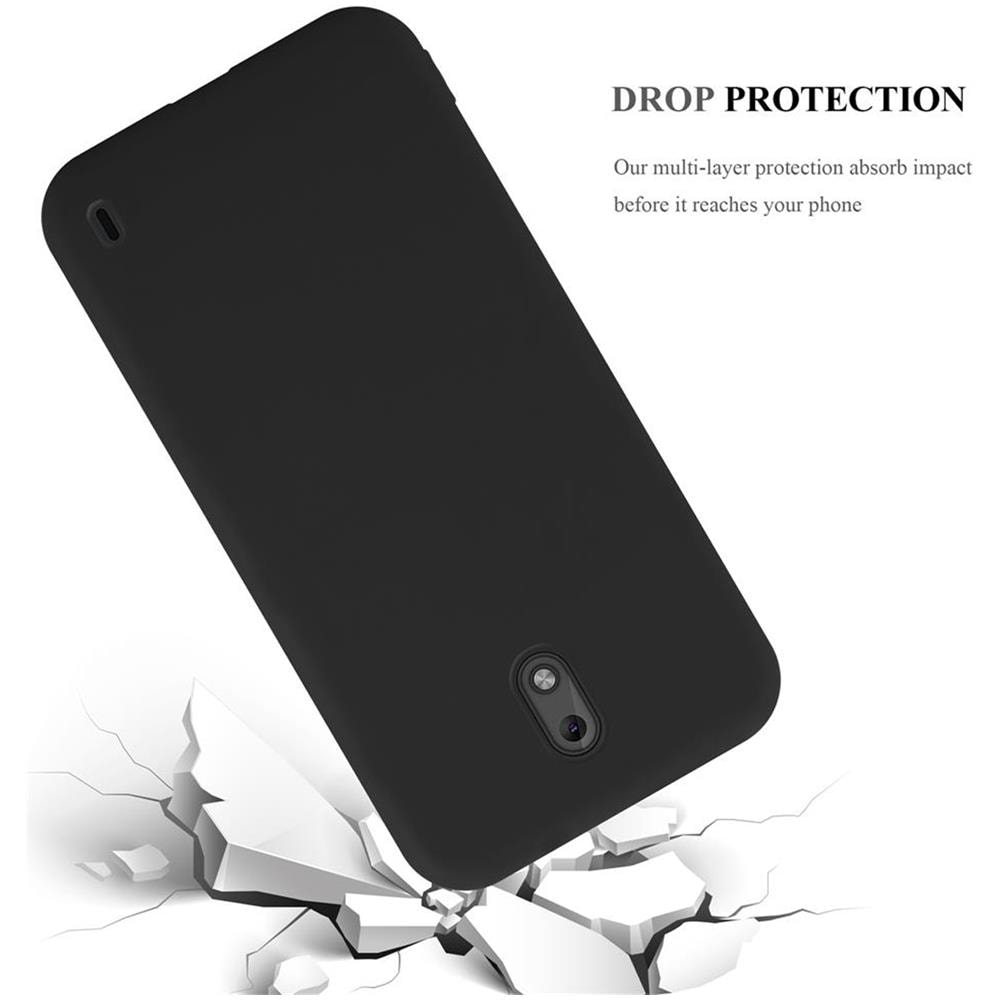 Custodia Compatibile Con Nokia 2 In Candy Nero - Coperchio Protettivo In Silicone Tpu Flessibile - Foto 8