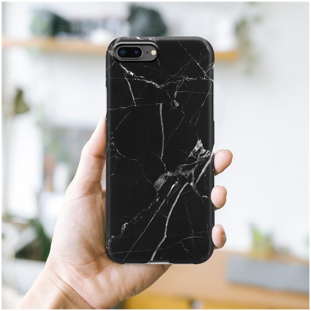 Custodia Compatibile Con Apple Iphone 8 Plus / 7 Plus / 7s Plus In Marmo Nero Bianco No. 22 - Coperchio Protettivo In Silicone Tpu Con Motivo A Mosaico - Foto 6