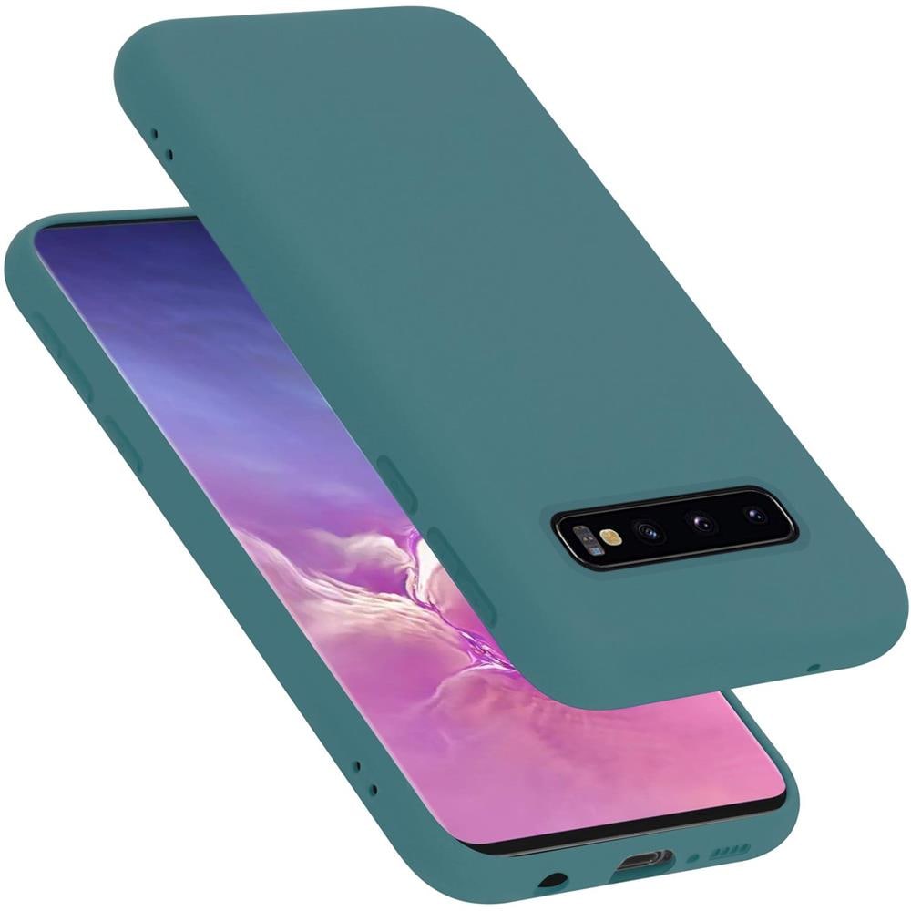 Custodia Compatibile Con Samsung Galaxy S10 In Liquid Verde - Coperchio Protettivo In Silicone Tpu Flessibile - Foto 1