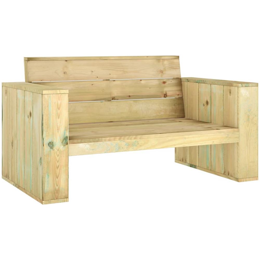 Panchina da Giardino 139 cm in Legno di Pino Impregnato - Foto 2