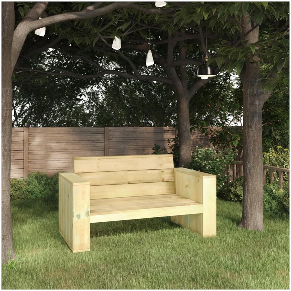 Panchina da Giardino 139 cm in Legno di Pino Impregnato - Foto 1