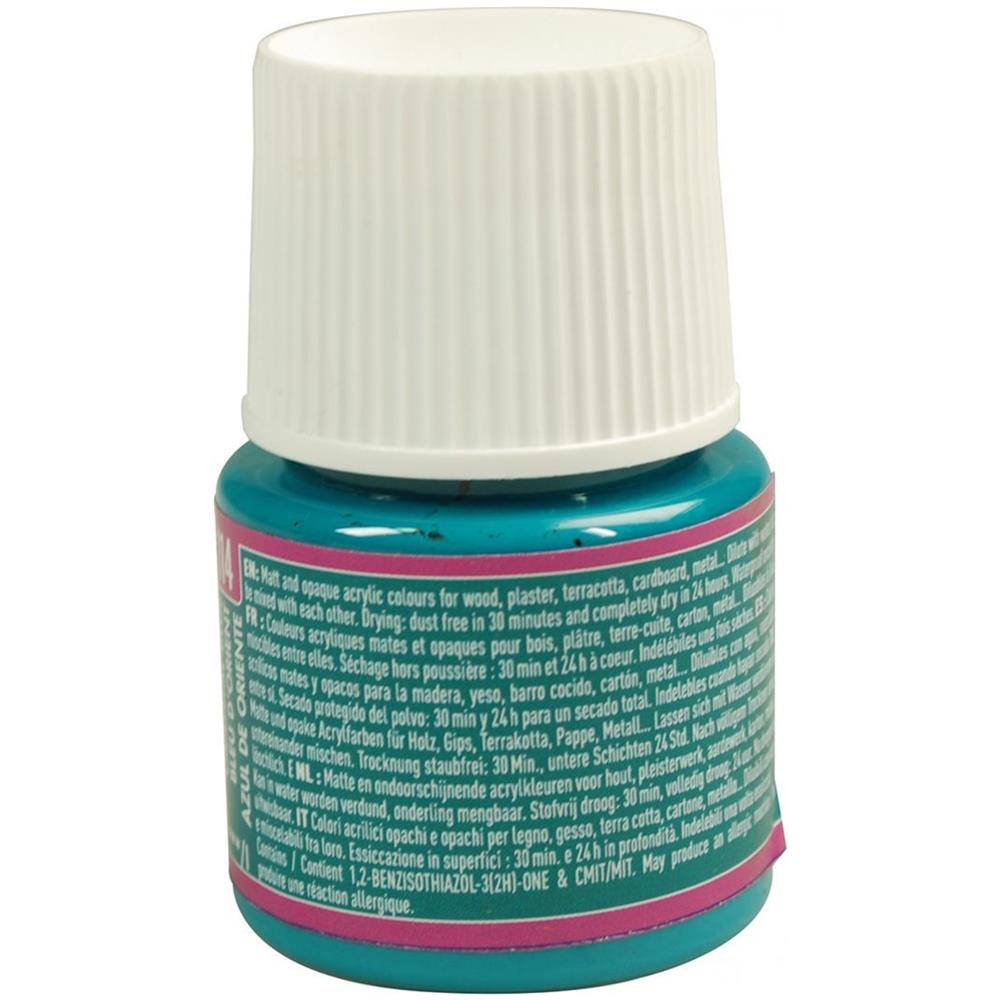 Pittura Acrilica Opaca - Blu Orientale - 45 Ml - Foto 1