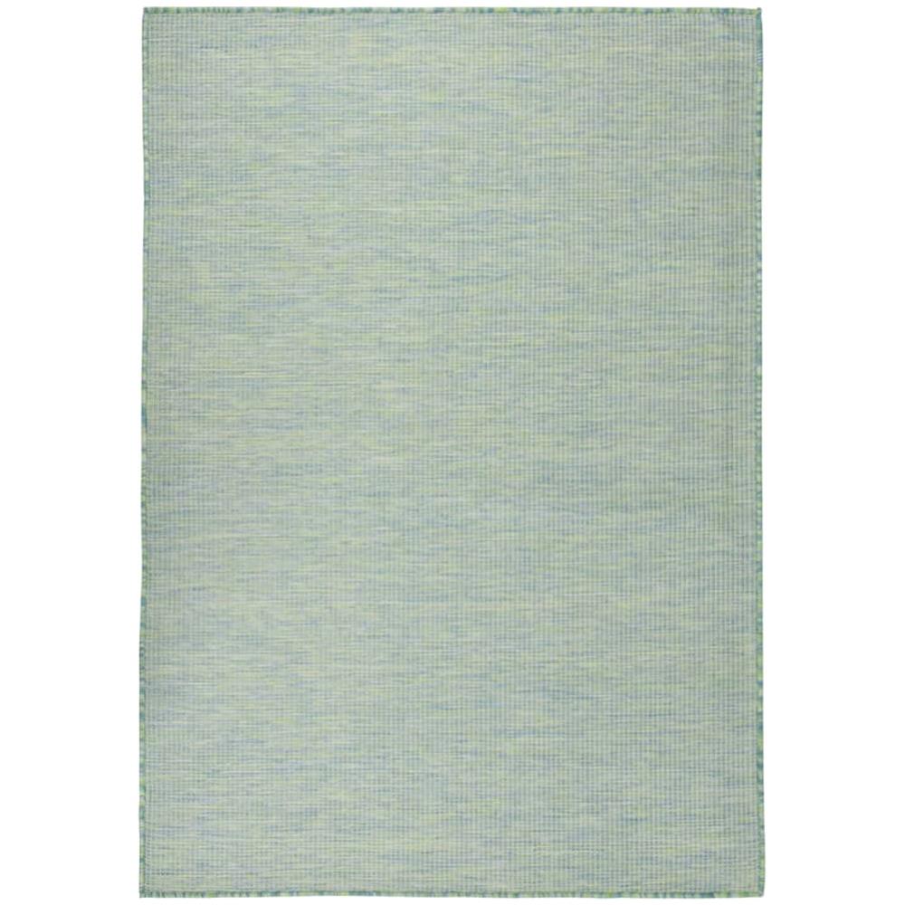 Tappeto Da Esterni A Tessitura Piatta 160x230 Cm Turchese - Foto 1