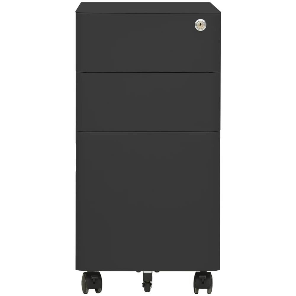 Schedario Mobile Antracite 30x45x59 Cm In Acciaio - Foto 2