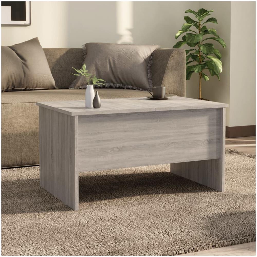 Tavolino Salotto Grigio Sonoma 80x50x42,5 Cm Legno Multistrato - Foto 3