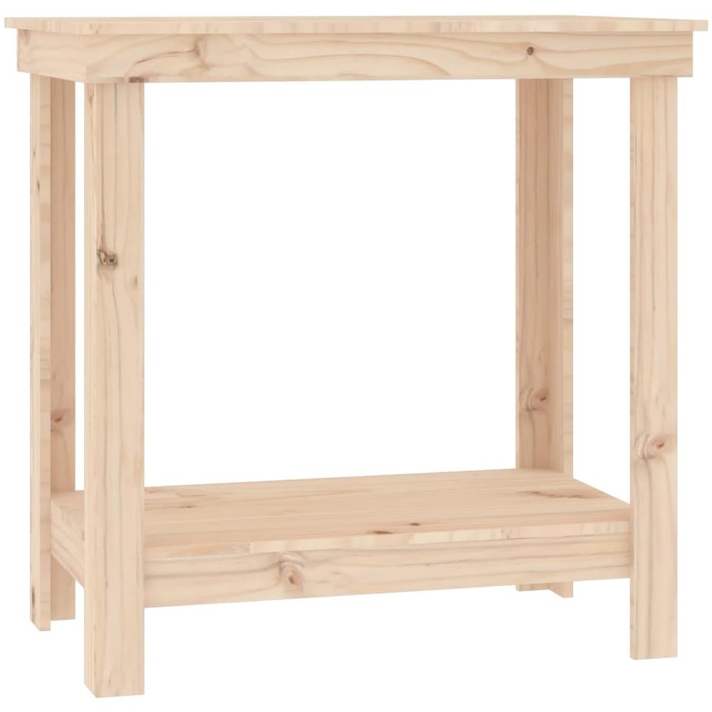Banco Da Lavoro 80x50x80 Cm In Legno Massello Di Pino - Foto 2