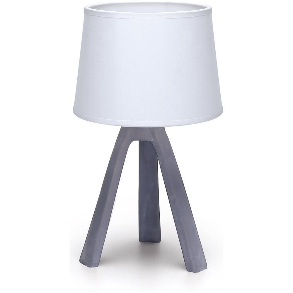 Aigostar Lampada Da Tavolo Comodino Moderna In Finto Legno Resina Paralume In Tessuto - Legno Chiaro - Foto 1