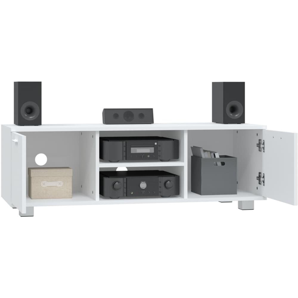 Mobile Porta TV Bianco 120x40,5x35 cm in Legno Multistrato - Foto 2